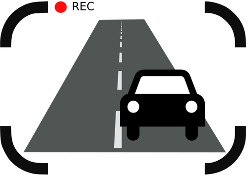 Route et enregistrement de la voiture