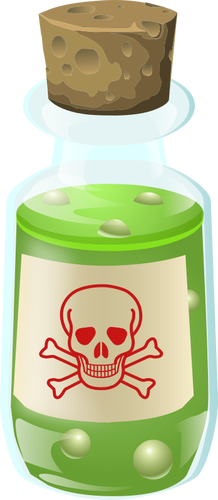 Poison bottle vector image