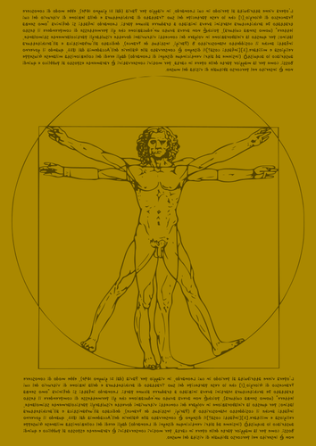 Vitruvian man vektorové ilustrace