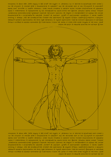 Illustration vectorielle de Vitruvian man