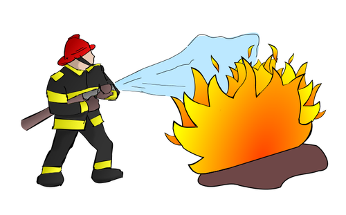 Strażak z płomieni