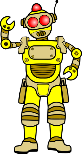 Желтая робот