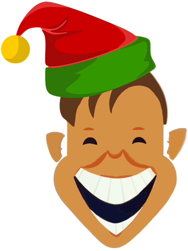 Laughing Christmas elf