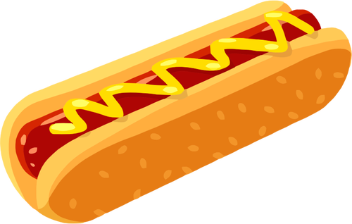 Hot dog i en bun