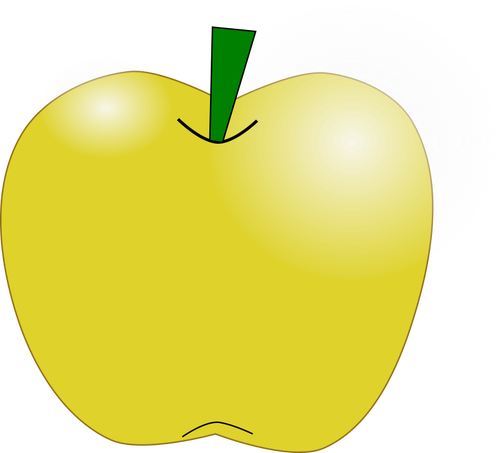 Желтое яблоко