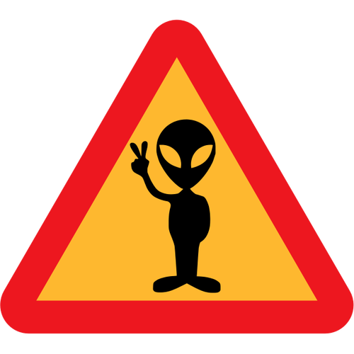 Sinal de alerta de alienígenas