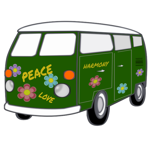 Hippie Van Samochód