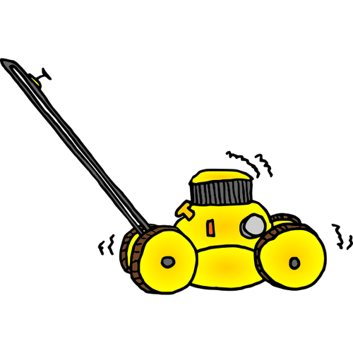 Lawnmower pre-art de dibujos animados