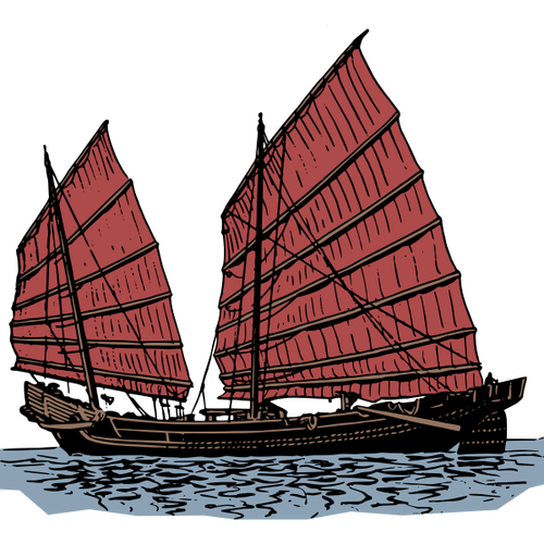 Stary chiński statek