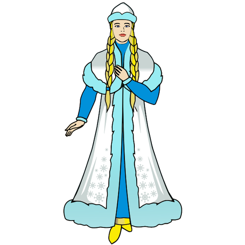 Schnee Mädchen ClipArt