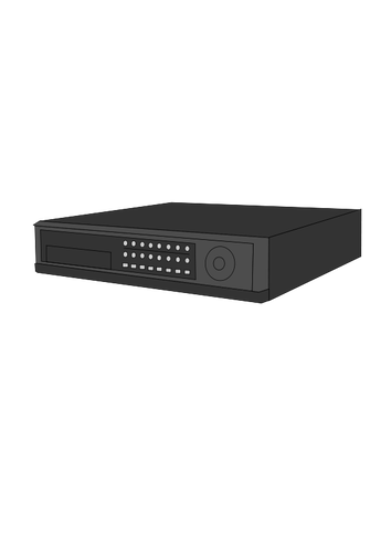 VCR Videorecorder vector afbeelding