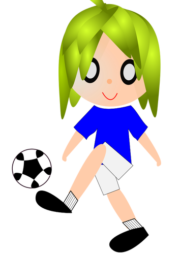 Animated soccer player