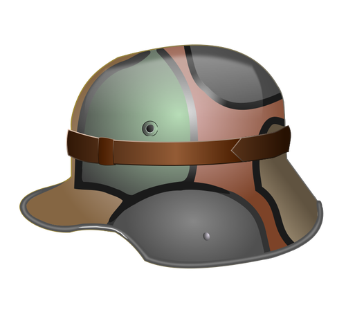 M1916 allemand casque image vectorielle