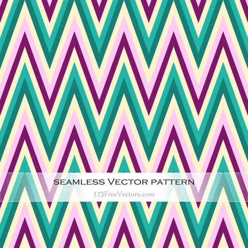 Sans couture Zigzag modèle Vector Background