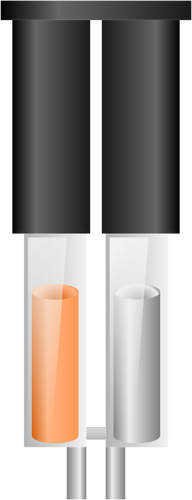 2 Teil-Epoxy-Rohr-Vektorgrafiken