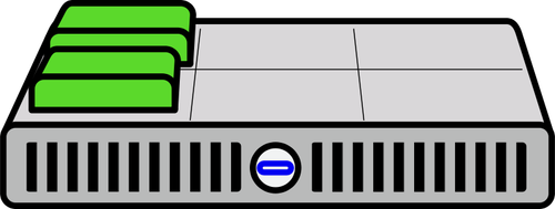 Deux machines virtuelles vector clipart