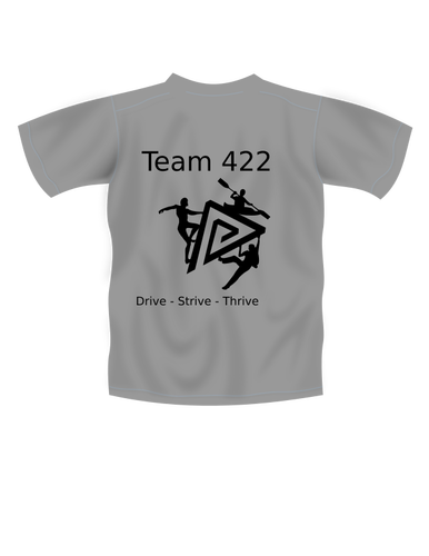 Team logo op T-shirt