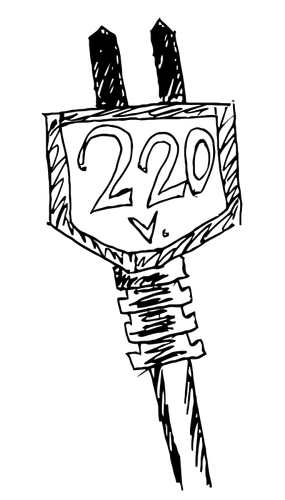 220 V symbol