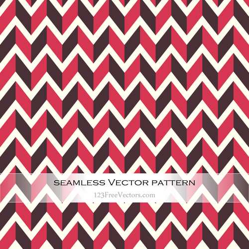 Vintage Chevrons in 3D Style