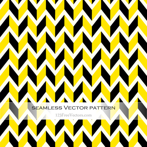 Motif Chevron jaune et noir