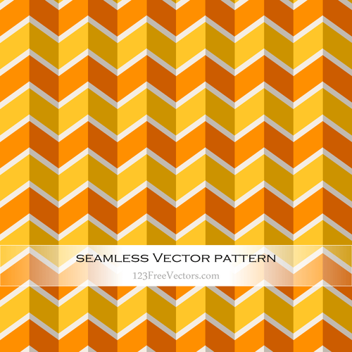 Vector orange motif Zigzag transparente jaune