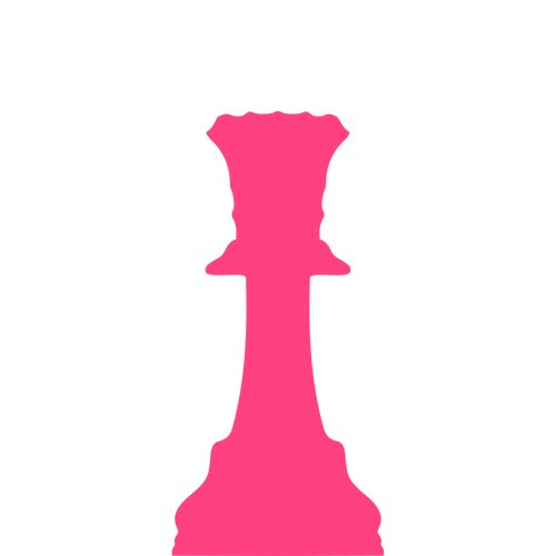 Pink chess piece