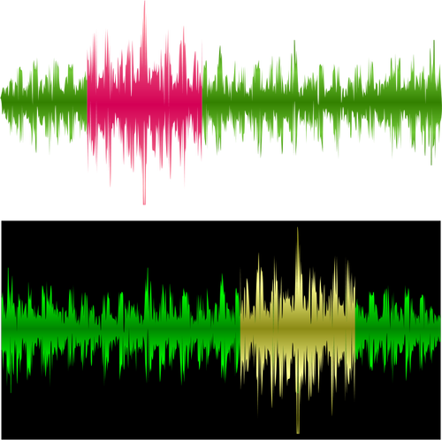 Müzikal bir ekolayzer, vektör grafikleri