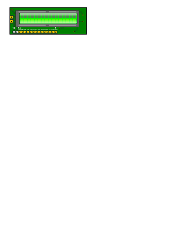 شاشة LED على صورة متجه ثنائي الفينيل متعدد الكلور