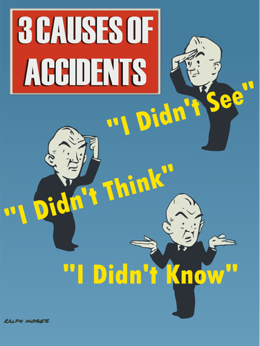 Causas do poster de acidentes