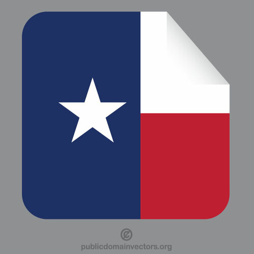 Texas pavilion peeling autocolant clip art