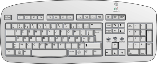 Logitech tastatur vektor image