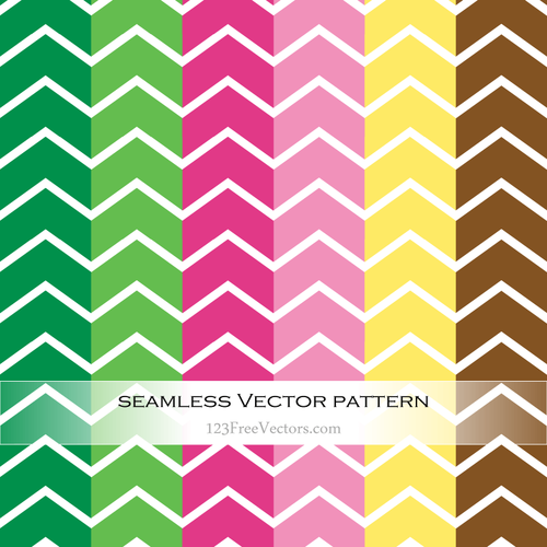 Motif Chevron coloré