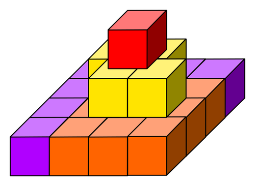 Immagine di vettore di creazione dei cubi