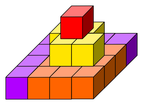 Würfel bauen Vektor-Bild