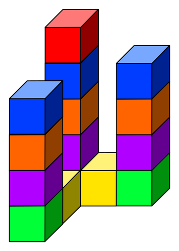 Tre kub torn