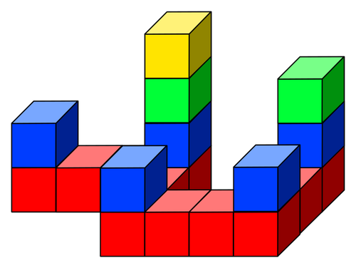 Farbige Würfel Spielzeug