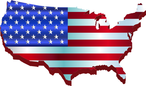 3 차원 미국 지도