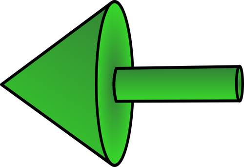 Flecha izquierda verde