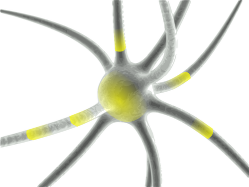 Clipart de neurone vecteur de tir