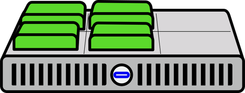 Image vectorielle de quatre machines virtuelles