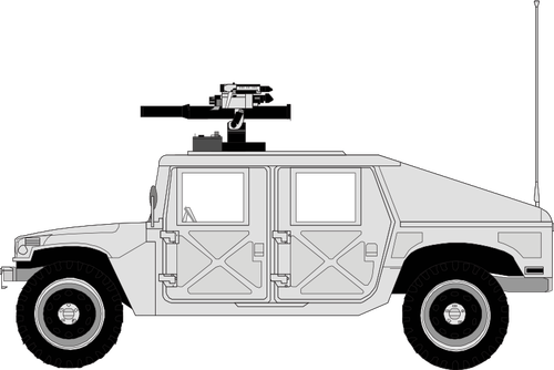 Vektorové grafiky vojenské auto