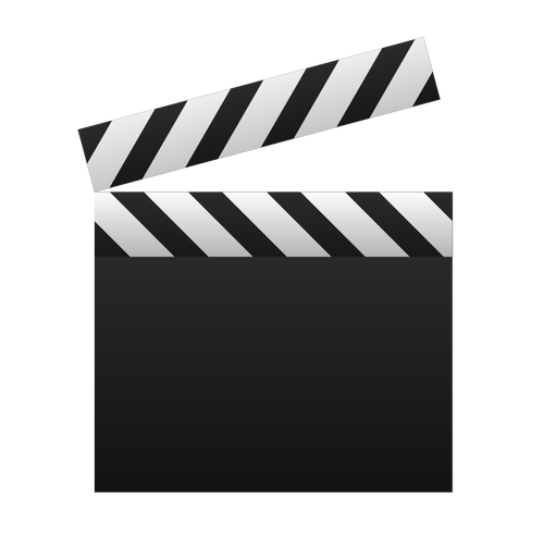 Blank clapperboard vector image