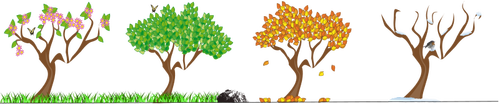 Immagine vettoriale alberi