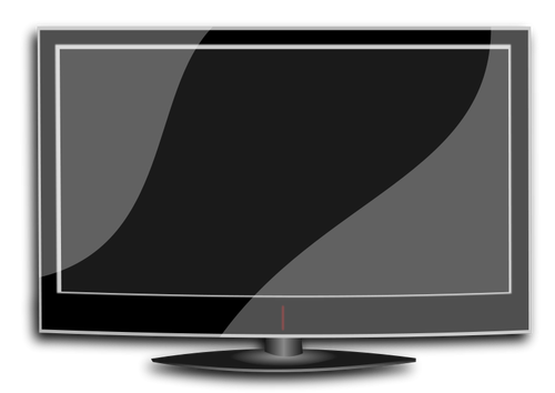 Flat TV vektor bilde