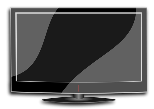 Platte TV vector afbeelding