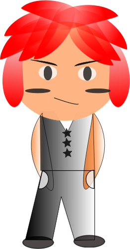 Kid with red hair