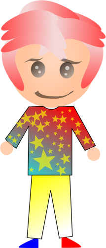 Мальчик с звездным рубашка