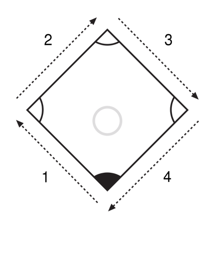 Vector diagram of a pre-established pattern