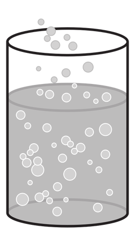 Vector graphics of chemical experiment result