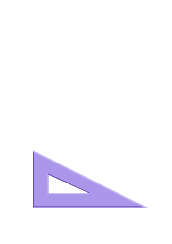 Vector drawing of set square